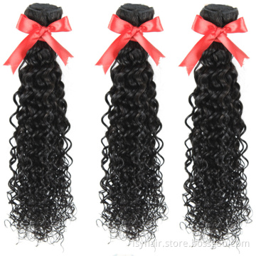 Indian Water Wave Hair Weave Bundles Natural Color Remy Hair Extensions Can Be Dyed 3Pc Hair Bundles